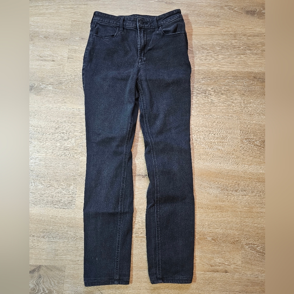 Old Navy High Rise Straight Leg Black Jean